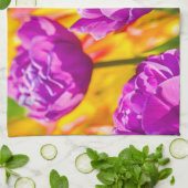 Tulpen die geweld betoveren theedoek (Gevouwen)