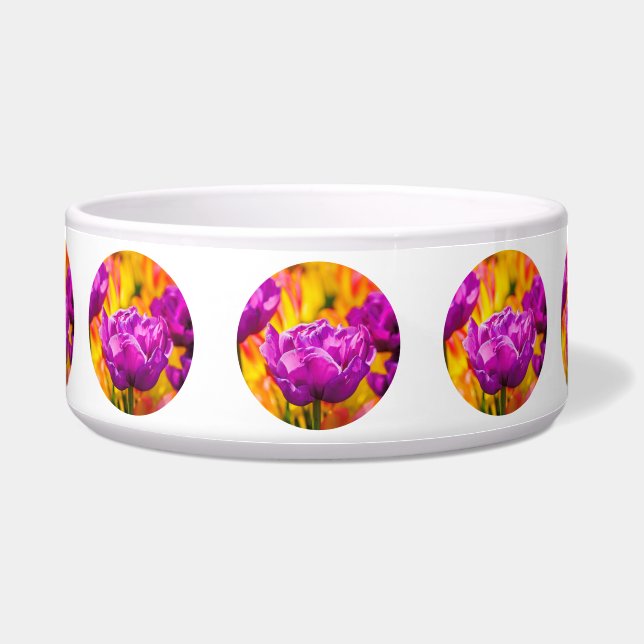 Tulpen die geweld betoveren voerbakje (Voorkant)