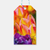 Tulpen die kantelen cadeaulabel (Voorkant)