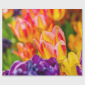 Tulpen die kantelen cadeaupapier (Vlak)
