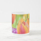 Tulpen die kantelen matglas koffiemok (Center)