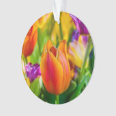 Tulpen die kantelen ornament (voorkant)