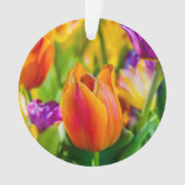 Tulpen die kantelen ornament (voorkant)