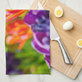 Tulpen die kantelen theedoek (Quarter Fold)