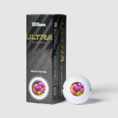 Tulpen die Paars uitzenden Golfballen (Verpakking)
