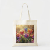 Tulpen digitale kunst tote bag (Voorkant)