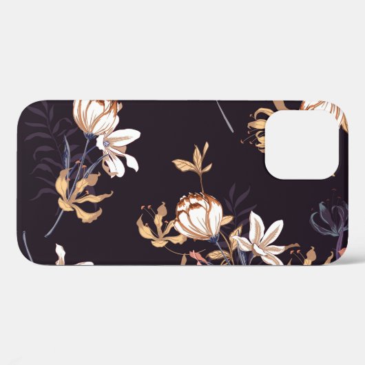  tulpen, donkere paarse achtergrond Case-Mate iPhone case (Achterkant (horizontaal))