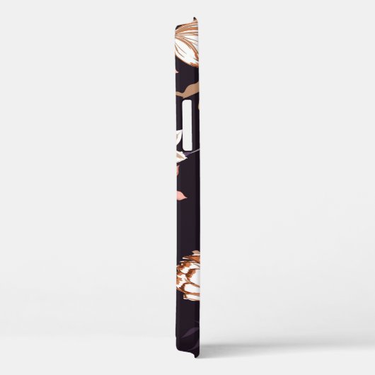  tulpen, donkere paarse achtergrond Case-Mate iPhone case (Achterkant / Rechts)