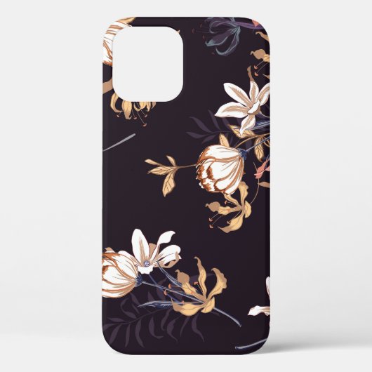tulpen, donkere paarse achtergrond Case-Mate iPhone case (Achterkant)