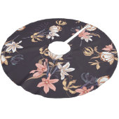  tulpen, donkere paarse achtergrond kerstboom rok (Gekanteld)