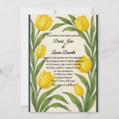 Tulpen Droom Foto Trouw Uitnodiging (Voorkant)