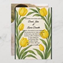 Tulpen Droom Foto Trouw Uitnodiging