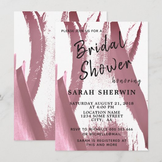 Tulpen Elegante Floral Bordeaux Vrijgezellenfeest  Kaart (Voorkant / Achterkant)