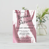 Tulpen Elegante Floral Bordeaux Vrijgezellenfeest Kaart (Staand voorkant)