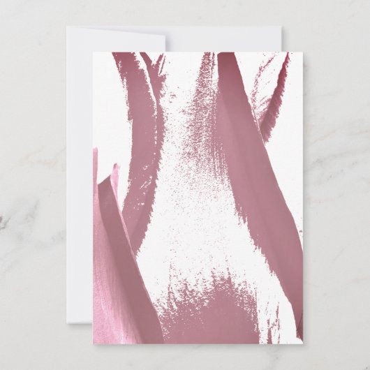 Tulpen Elegante Floral Bordeaux Vrijgezellenfeest  Kaart (Achterkant)