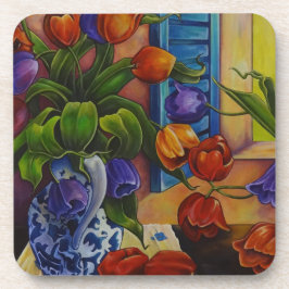 Tulpen en appels Onderzetter Set van 6