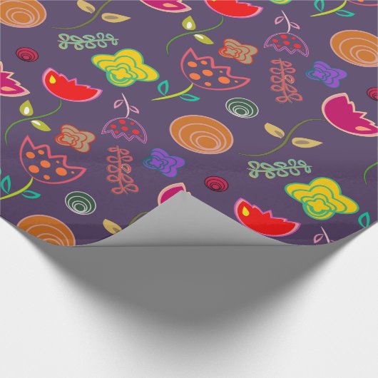  Tulpen en bloemen - Gift Wrap Cadeaupapier (Hoek)