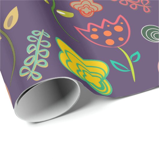 Tulpen en bloemen - Gift Wrap Cadeaupapier (Rol Hoek)
