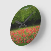 Tulpen en bomen ronde klok (Hoek)