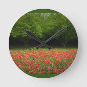 Tulpen en bomen ronde klok (Voorkant)