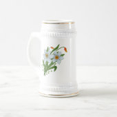 Tulpen en Daffodils Flowers Bierpul (Voorkant links)