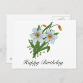 Tulpen en Daffodils Flowers Briefkaart (Voorkant / Achterkant)