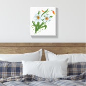 Tulpen en Daffodils Flowers Canvas Afdruk (Insitu (Slaapkamer))