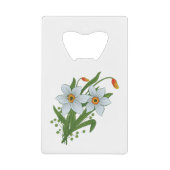 Tulpen en Daffodils Flowers Creditkaart Flessenopener (Voorkant)