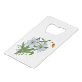 Tulpen en Daffodils Flowers Creditkaart Flessenopener (Achterkant Gekanteld)