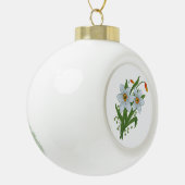 Tulpen en Daffodils Flowers Keramische Bal Ornament (Links)