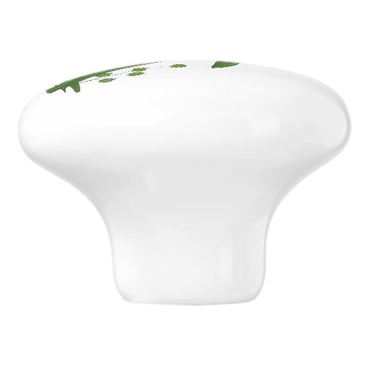 Tulpen en Daffodils Flowers Keramische Knop (Zijkant)