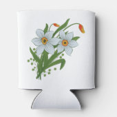 Tulpen en Daffodils Flowers Koelbox Blikjeskoeler (Achterkant)