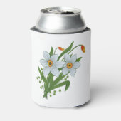 Tulpen en Daffodils Flowers Koelbox Blikjeskoeler (Blikje Achterkant)