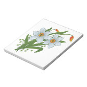 Tulpen en Daffodils Flowers Notitieblok (Linkerzijde)
