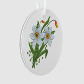 Tulpen en Daffodils Flowers Ornament (voorkant)