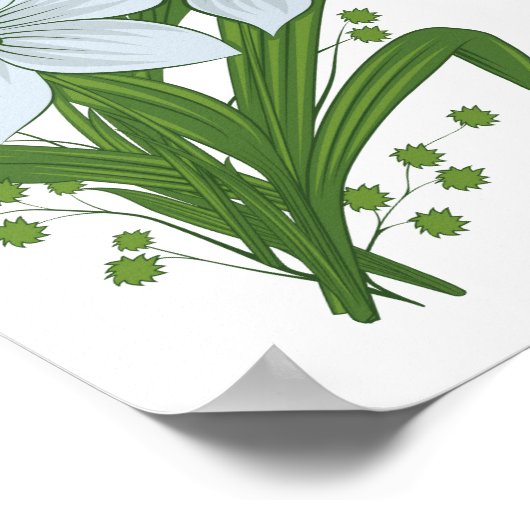 Tulpen en Daffodils Flowers Poster (Hoek)