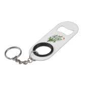 Tulpen en Daffodils Flowers Sleutelhanger Flessenopener (Voorkant Gekanteld)