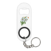 Tulpen en Daffodils Flowers Sleutelhanger Flessenopener (Achterkant)
