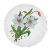 Tulpen en Daffodils Flowers Snijplank (Voorkant)