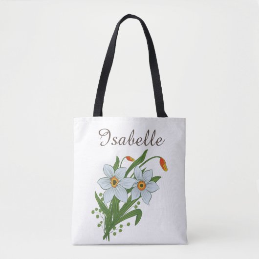 Tulpen en Daffodils Flowers Tote Bag (Voorkant)