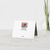 Tulpen en de Schrift Kaart (Achterkant)