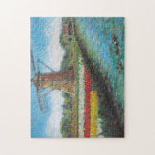 Tulpen en draadschilderijen legpuzzel (Verticaal)