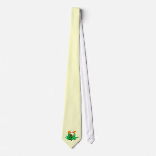 Tulpen en een hyacint stropdas