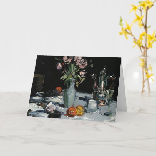 Tulpen en een koffiepot | Samuel John Peploe Kaart (Gele Bloem)