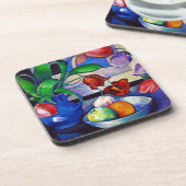 Tulpen en Fruit Onderzetter Set van 6 (Linkerzijde)