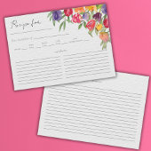 Tulpen en groen bruidsdouche recept kaart