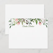 Tulpen en groen Gepersonaliseerde Flat Note Kaart Notitiekaartje (Voorkant / Achterkant)