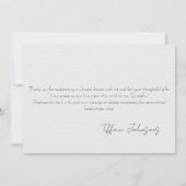 Tulpen en groen Vrijgezellenfeest dank u kaart (Achterkant)