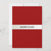 Tulpen en harten bruiloft uitnodiging (Achterkant)