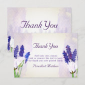 Tulpen en Lavendel Dankkaartjes Bedankkaart (Voorkant / Achterkant)